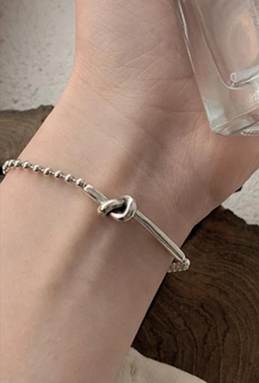 Pulsera acero nudo