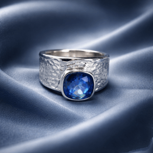 anillo plata elástico